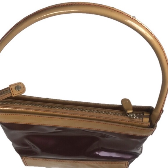 MONSAC Vintage jelly tote in pink with tan straps - Picture 2 of 8